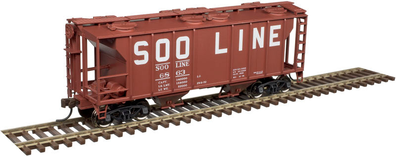 Atlas 20005049 HO Soo Line Oxide Trainman PS-2 Covered Hopper #6863