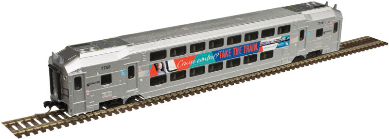 Atlas 40004064 N NJ Transit Cruise Control Multi-Level Trailer #7756