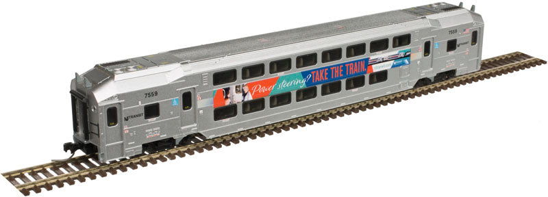 Atlas 40004066 N NJ Transit Power Steering Multi-Level Trailer #7559