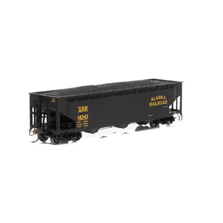 Athearn 7040 HO Alaska Railroad RTR 40' 3-Bay Offset Hopper w/Load #14343