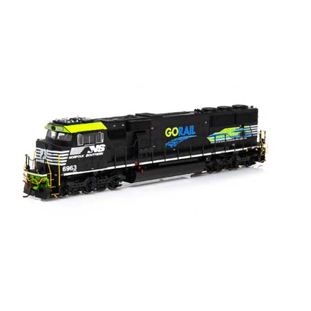 Athearn G65258 HO Go Rail Norfolk Southern SD60E Diesel Loco #6963 w/ DCC/Sound