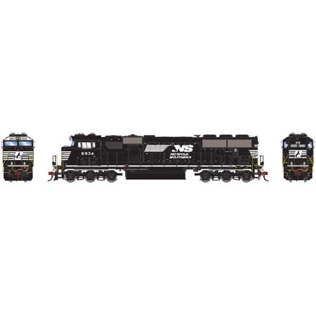 Athearn G65260 HO Norfolk Southern SD60E Diesel Locomotive DCC/Sound #6934