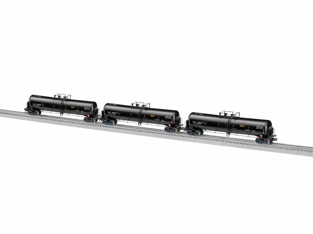 Lionel 1926790 O TILX Black 30K Tank Car (Pack of 3)
