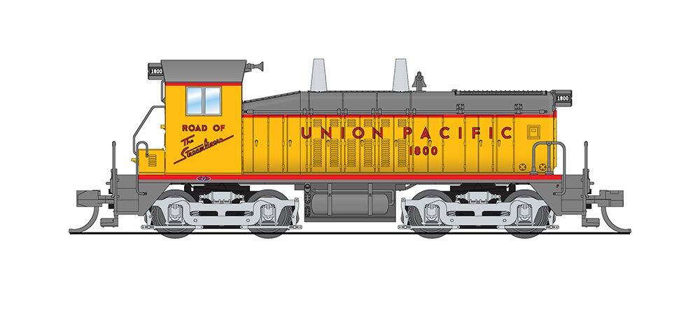 Broadway Limited 3885 N Union Pacific EMD SW7 Diesel Locomotive Sound/DCC #1800