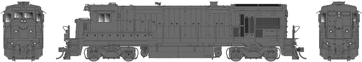 Rapido Trains 18049 HO Undecorated GE B36-7 BCOL Version Diesel Locomotive