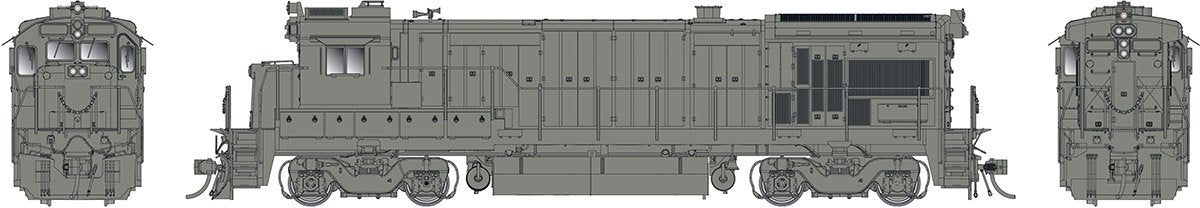 Rapido Trains 18549 HO Undecorated GE B36-7 BCOL Vers Diesel Loco DCC/Sound