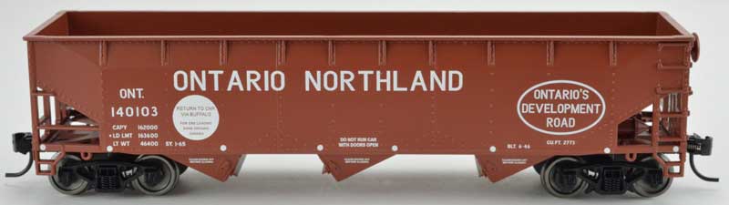 Bowser 42306 HO Ontario Northland 70-Ton Offset Hopper Car #140103