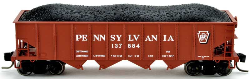 Bowser 38046 N Pennsylvania Railroad H21a 4-Bay Hopper Car #137917
