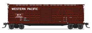 Broadway Limited 5895 HO Western Pacific Stock Car W/Hog Sounds # 76075