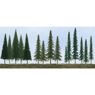 JTT Scenery Products 92118 N/HO 2.5" - 6" Pine Conifer Spruce (Pack of 90)