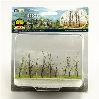 JTT Scenery Products 95628 N 2-2.5" Bare Woods Edge Trees (Pack of 20)