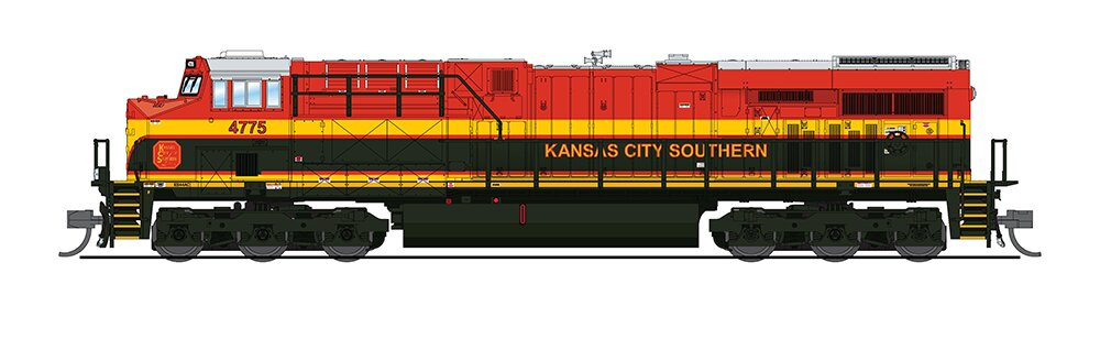 Broadway Limited 3899 N Kansas City Southern GE ES44AC Diesel Locomotive #4786