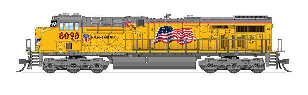 Broadway Limited 3902 N Union Pacific GE ES44AC Diesel Locomotive #8098