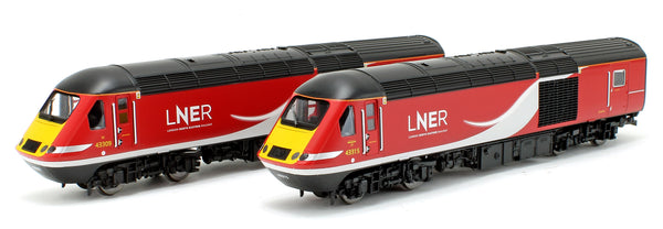 HORNBY ユーロースター (R3215、R4580；OOゲージ）セット Hornby R3802 OO LNER Class 43 HST Era 11 Power Cars #43315/#43309
