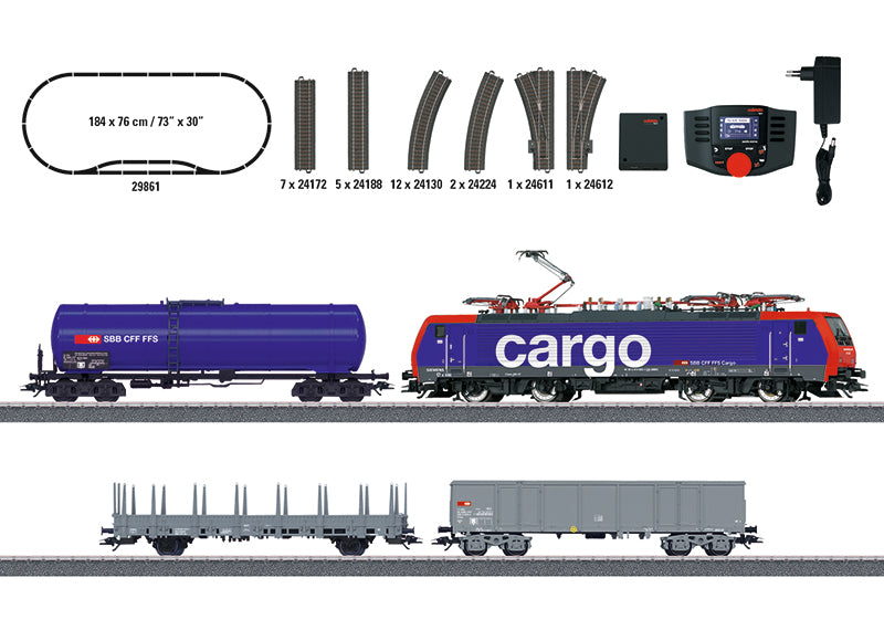 Marklin 29861 Swiss Digital HO Gauge Electric Freight Starter Train Set