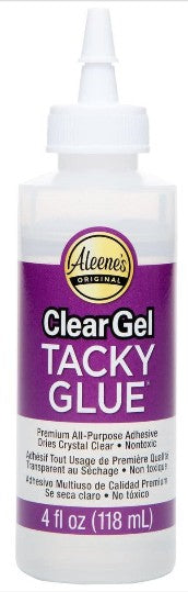 Aleenes 17374 Clear Gel Tacky Glue 4oz. Bottle