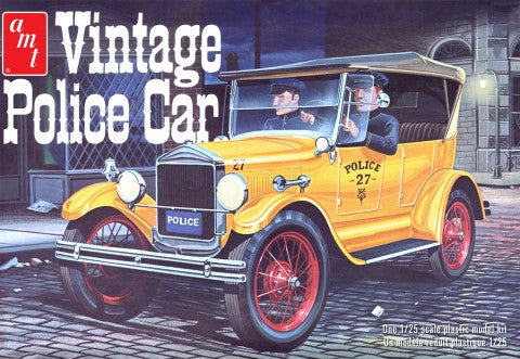 AMT 1182 1:25 1927 Ford T Vintage Police Car Model Car Kit