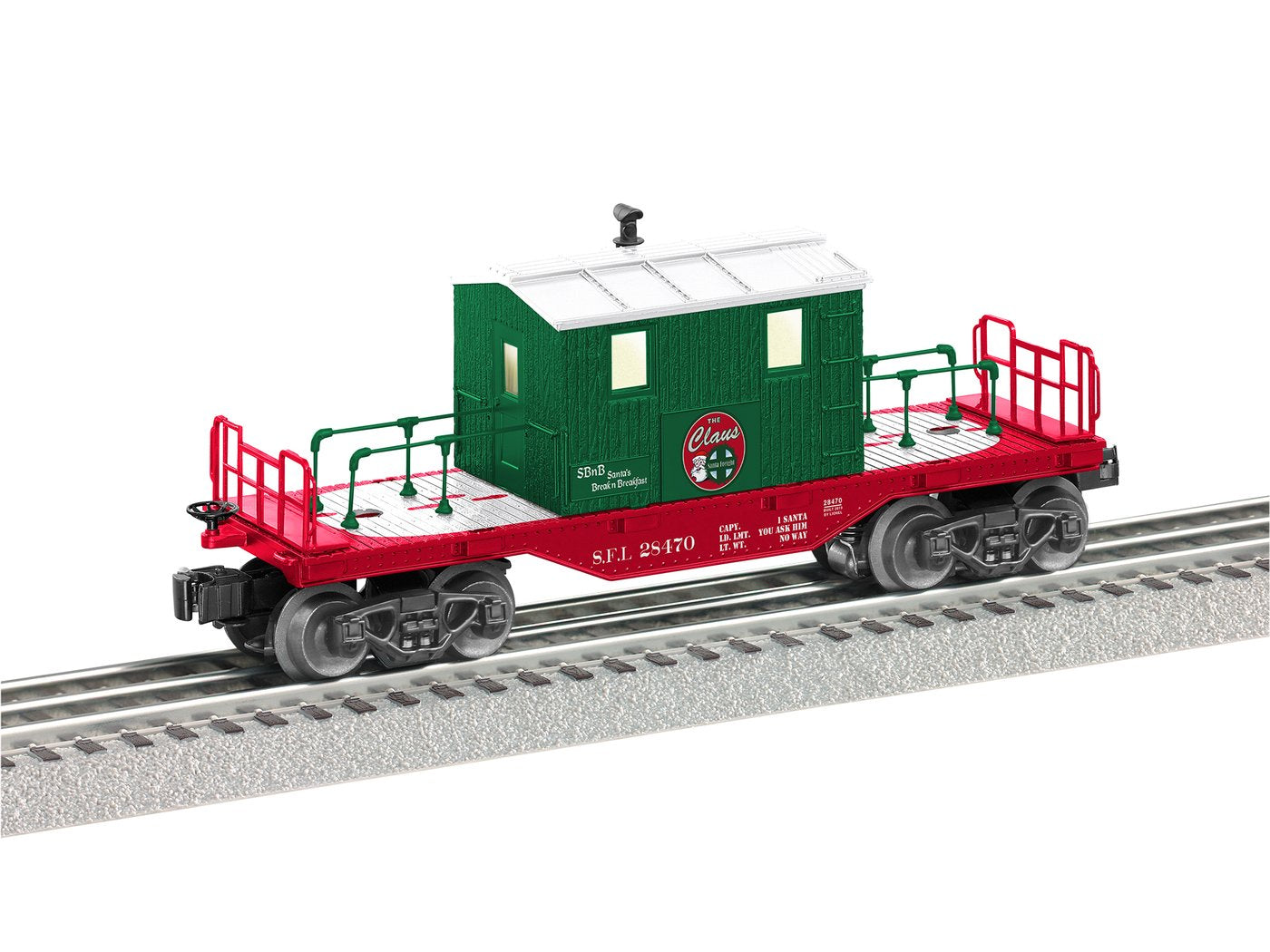 Lionel 1928470 O Christmas Transfer Caboose Car
