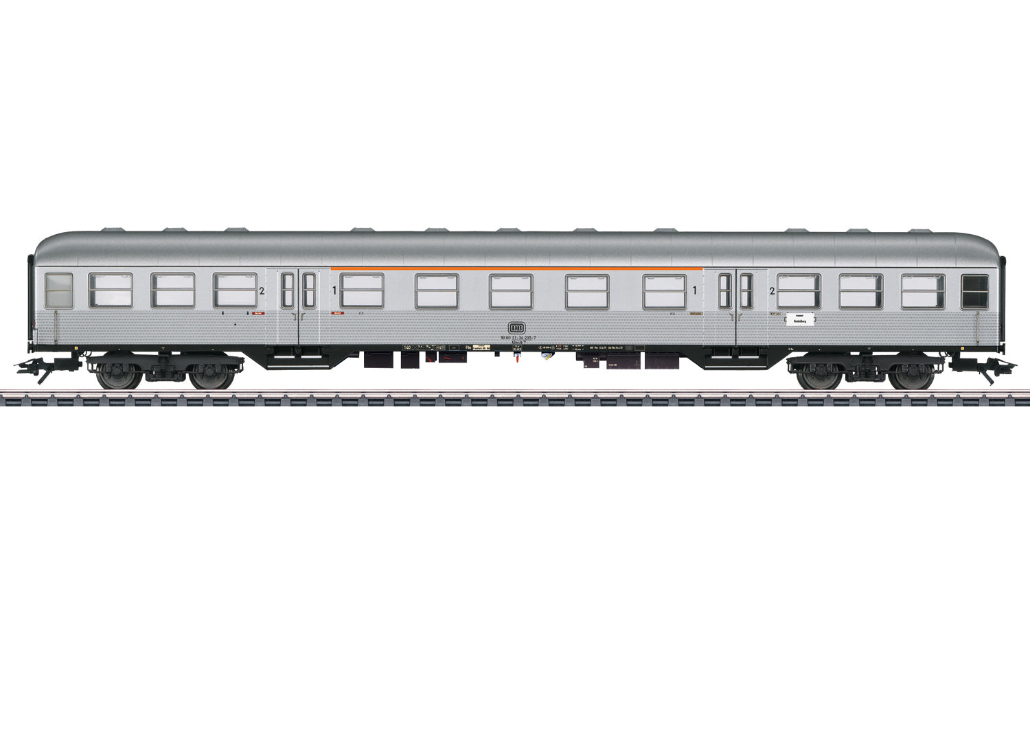 Marklin 43898 HO German Federal Railroad ABnrzb 704 1st & 2nd Commuter 3-Rail