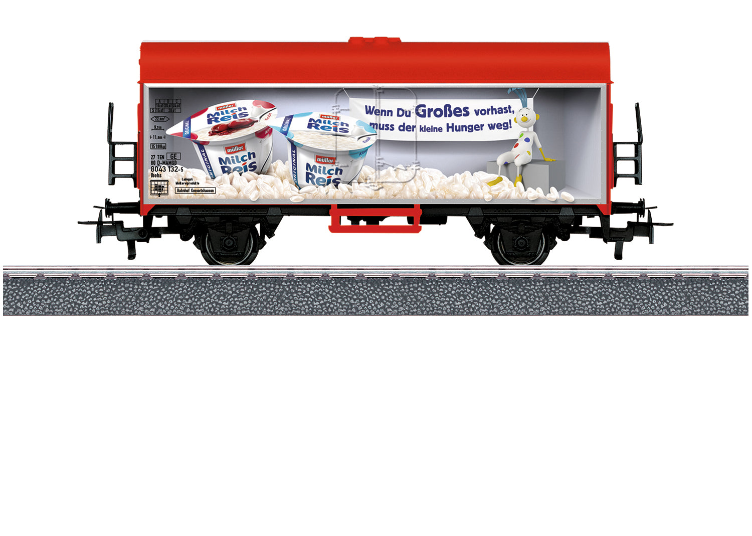 Marklin 44217 HO Muller Milchreis Rice Pudding Refrigerator Car - 3-Rail
