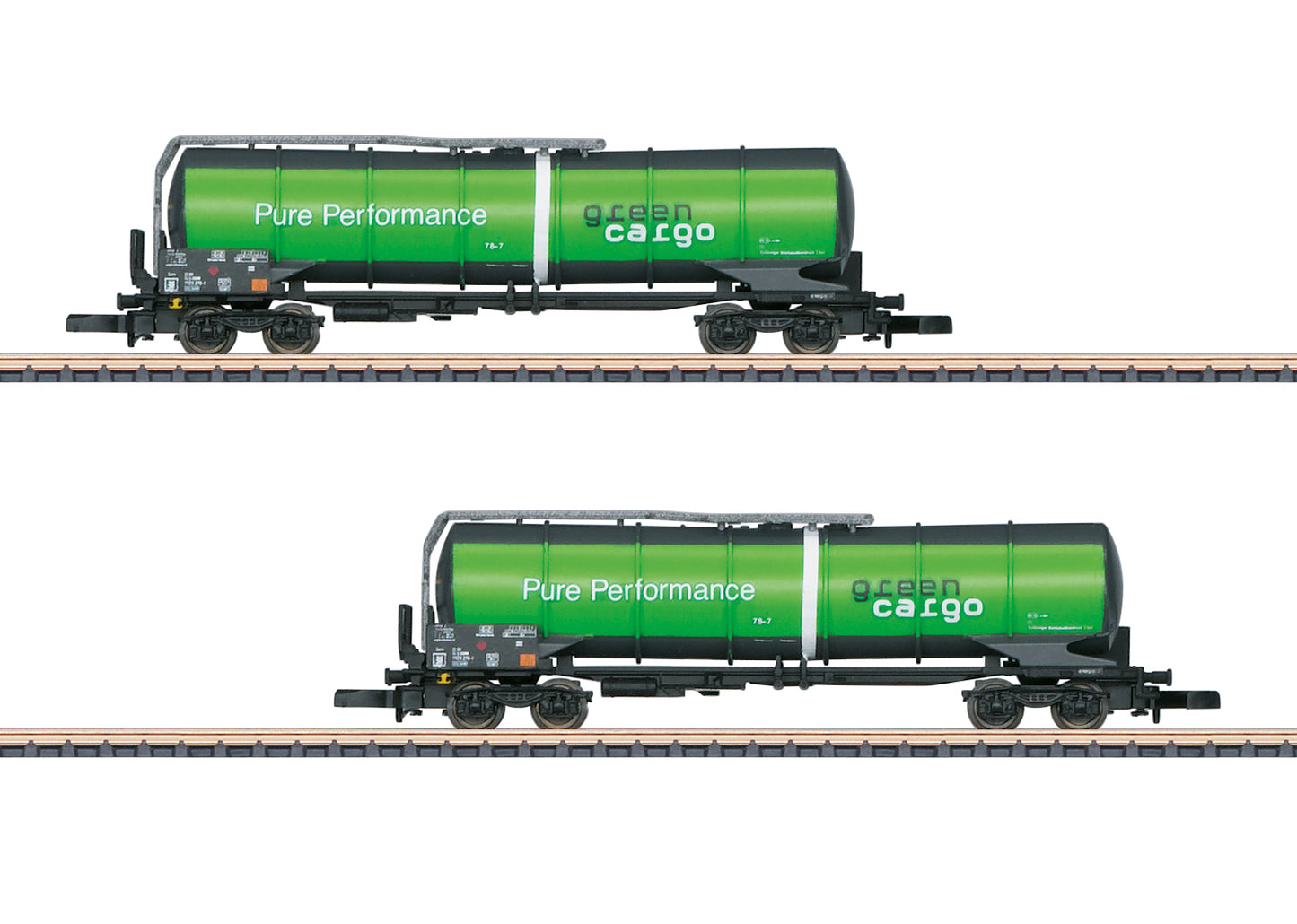 Marklin 82532 Z Green Cargo Funnel Flow Tank Car Set (Set of 2)