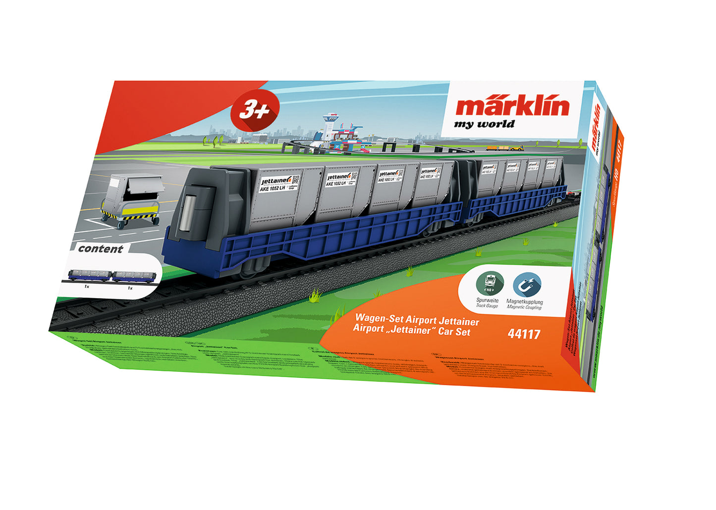 Marklin 44117 HO My World Airport "Jettainer" Car Set