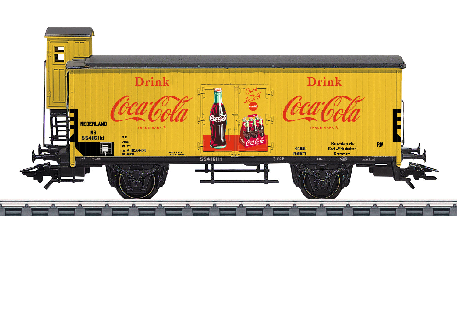 Marklin 48936 HO Dutch State Railways G10 Wood Boxcar w/ Brakeman's Cab #554181