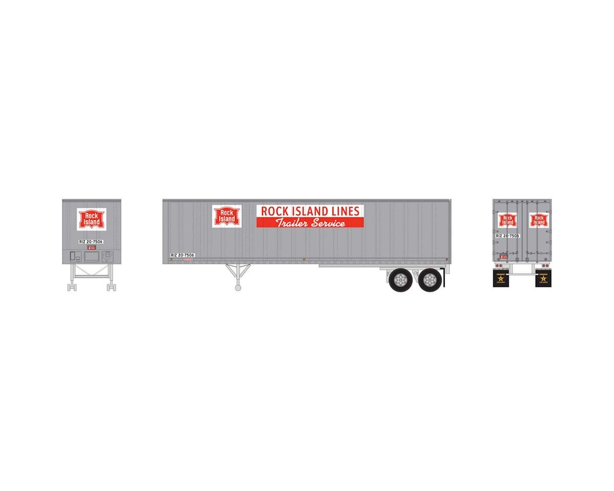 Athearn 5432 N Rock Island 40' Fruehauf Z-Van Smooth Trailer #20-7506