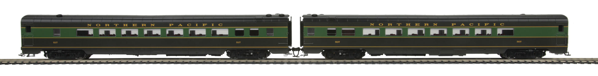 MTH 81-60016 HO Northern Pacific Sleeper Passenger Car Set (Set of 2)