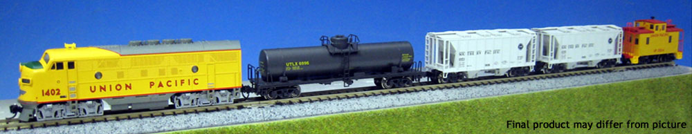 Kato 106-6272-LS Union Pacific EMD F7 N Gauge Diesel Freight Train Set