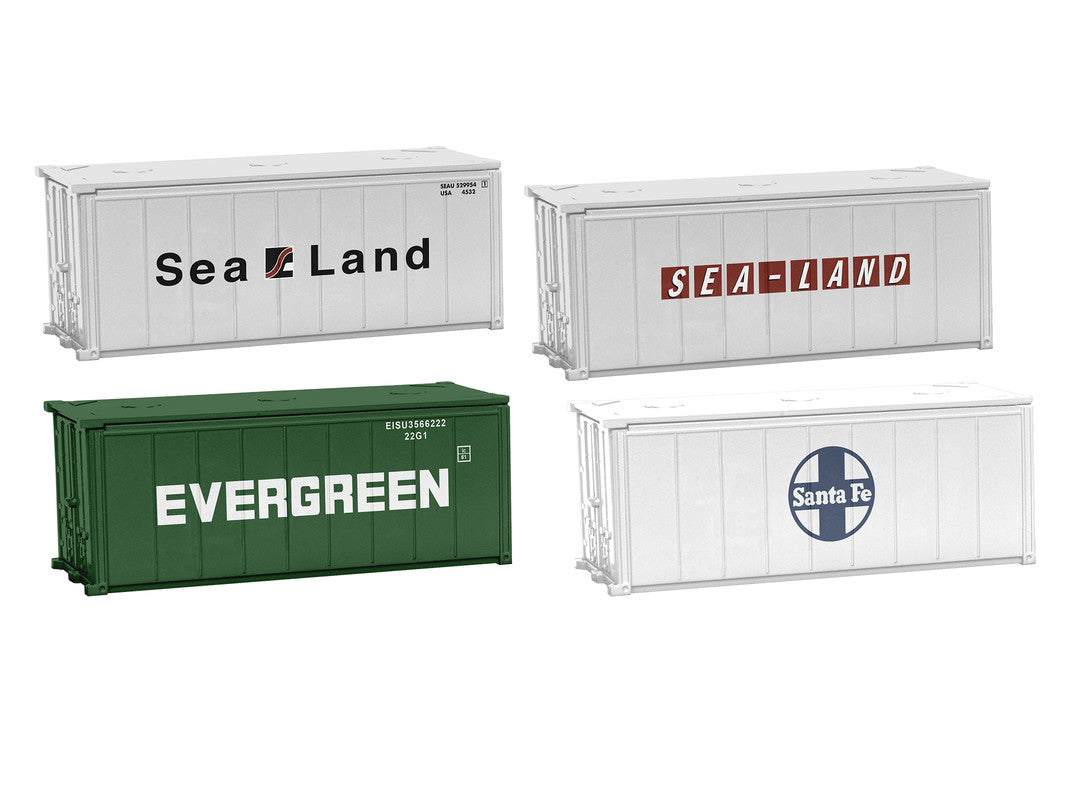 Lionel 1957280 HO 20' Shipping Containers Set A (Pack of 4)