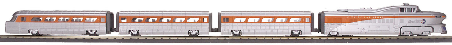 MTH 30-20677-1 O Union Pacific Aerotrain Diesel Pass w/ P-S 3.0 #1001, 7, 8, 9