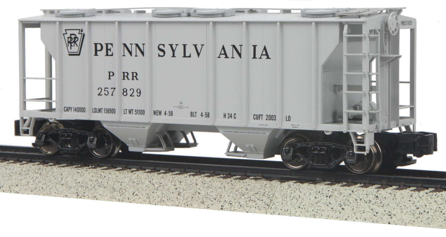 MTH 35-75050 S-Scale Pennsylvania Railroad PS-2 Hopper Car #257829