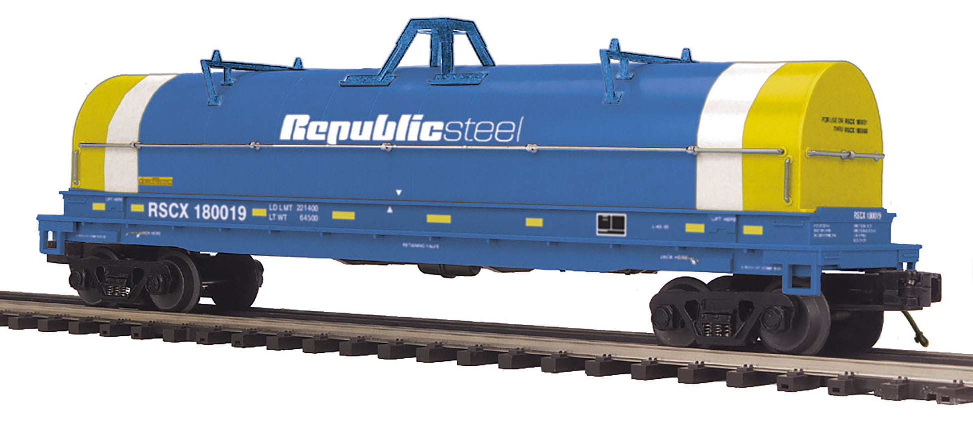MTH 20-95344 O Republic Steel Coil Car #180019