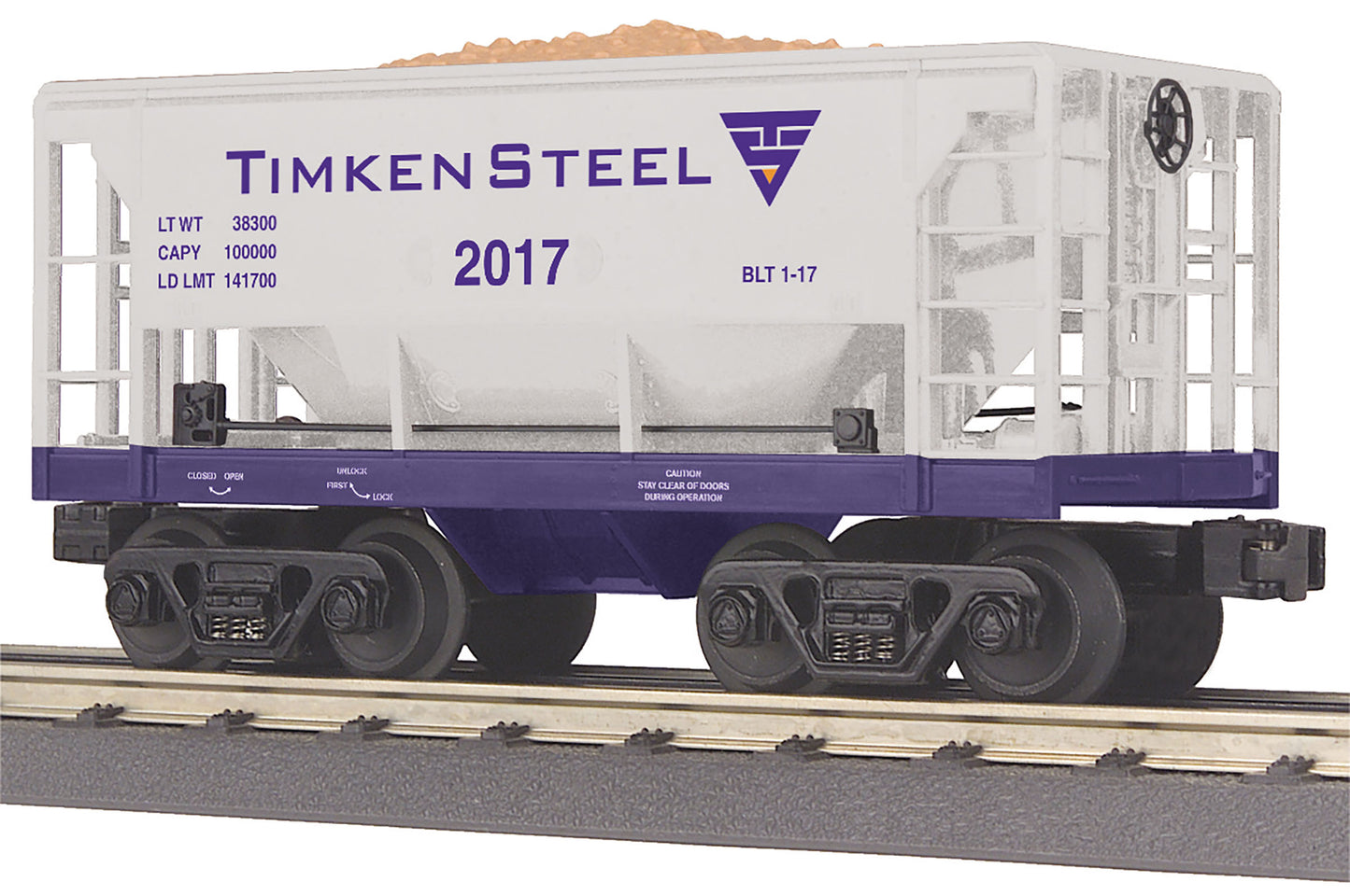 MTH 30-75645 O Scale Timken Steel Ore Car #2017