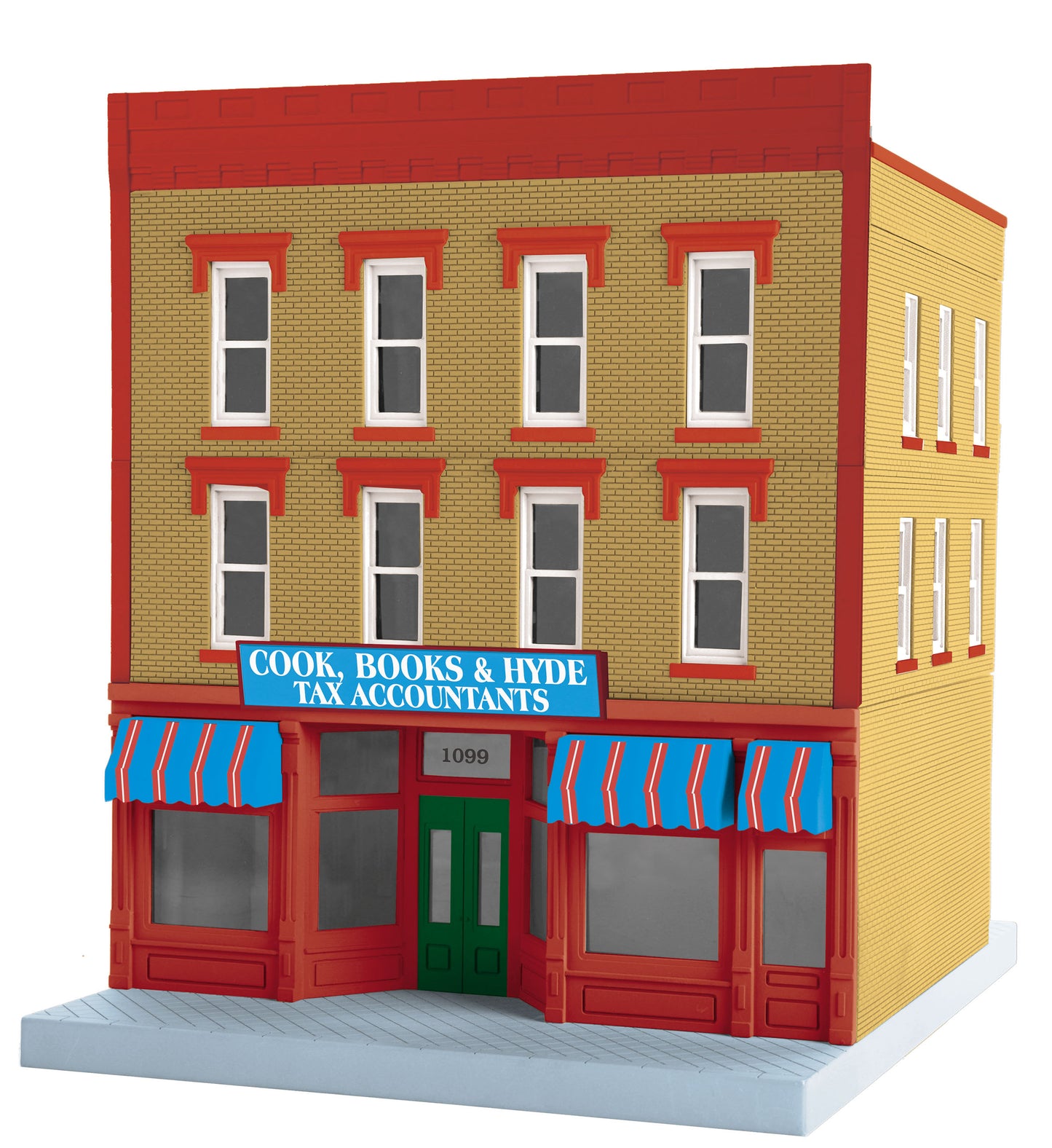 MTH 30-90596 O Cook, Books and Hyde Tax Accountants 3-Story City Building 1