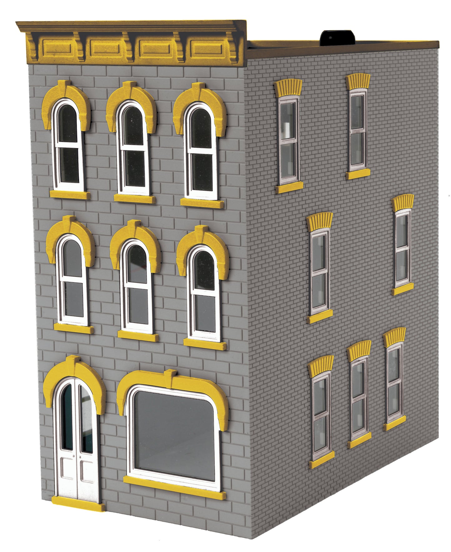 MTH 30-90599 O 3-Story Standing Gray Town House #1