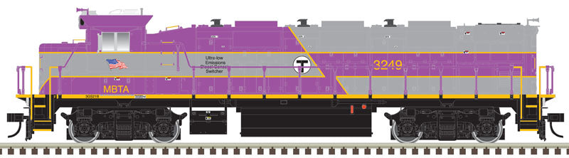 Atlas 10002742 HO MBTA+ Trainman Plus NRE Genset II Diesel Locomotive #3249