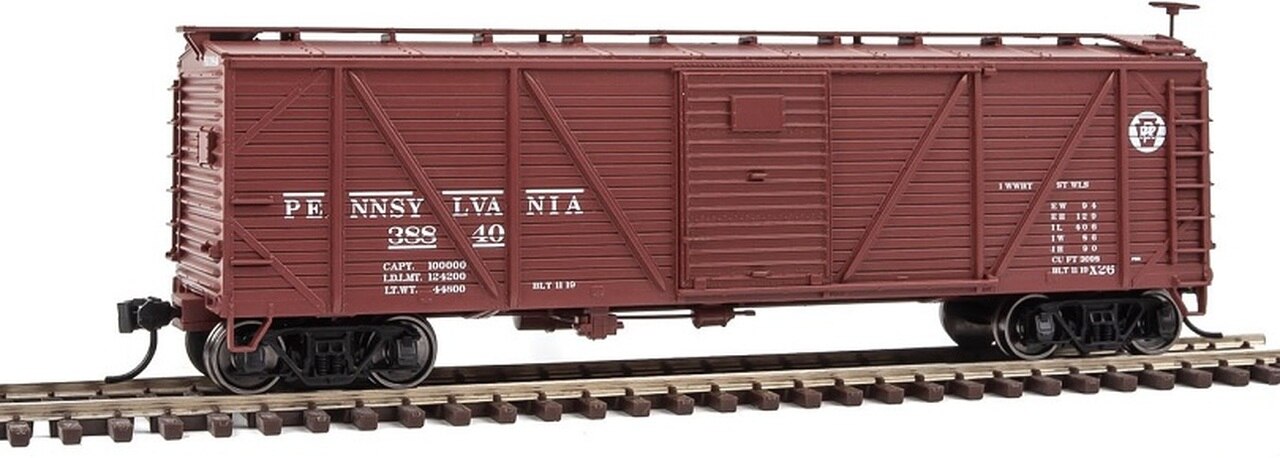 Walthers 910-40569 HO PRR 40' Single-Sheathed Boxcar W/Murphy Ends#38340