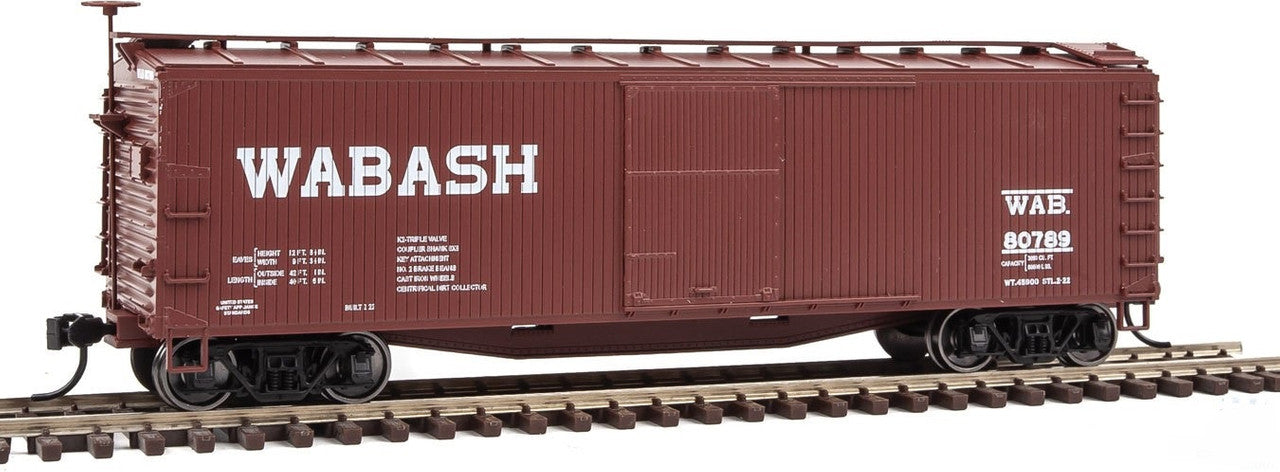 Walthers 910-40171 HO Wabash 40'' USRA Ready To Run Wood Boxcar #80789