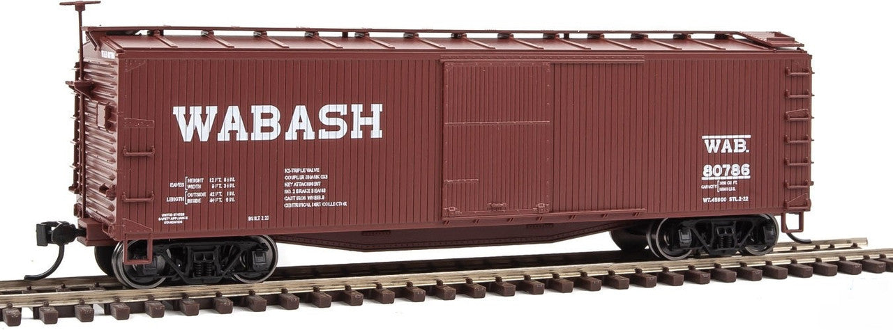 Walthers 910-40174 HO Wabash 40' USRA Ready To Run Wood Boxcar #80786