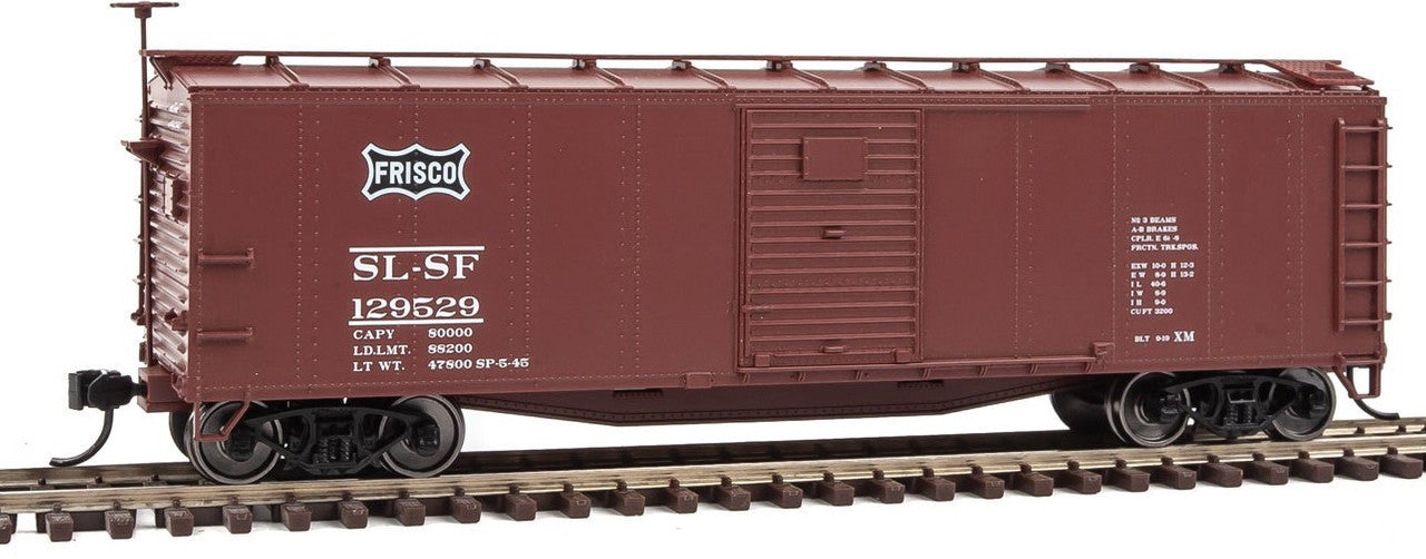 Walthers 910-40821 HO St. Louis-San Francisco 40' Rebuilt Steel Boxcar # 129529