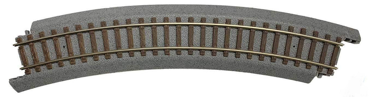 Walthers 931-1352 HO 18" Radius Curve Power-Loc Track (Pack of 4)