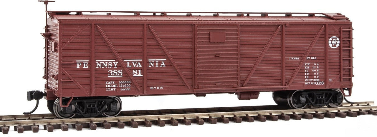 Walthers 910-40568 HO PRR 40' Single-Sheathed Boxcar w/Murphy Ends #38881
