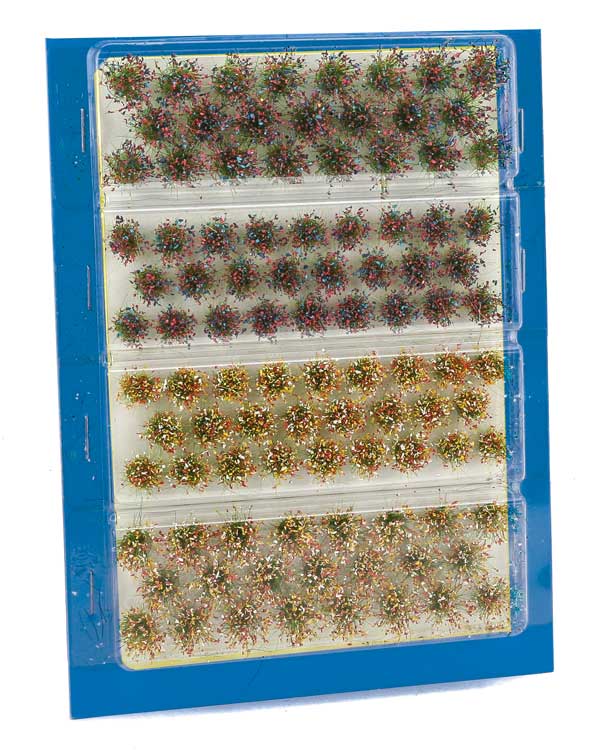 Walthers 949-1136 HO Tall Pink and White Blooming Flowers (Pack of 98)