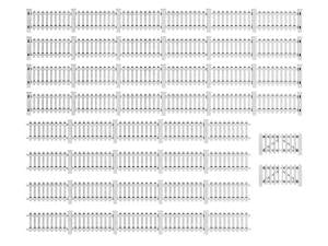 Lionel 2057120 HO White Picket Fence
