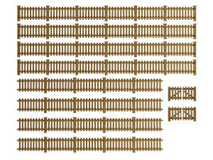 Lionel 2057130 HO Brown Picket Fence