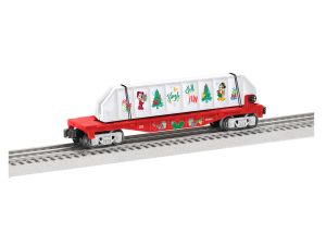 Lionel 2128340 O Disney Mickey & Friends Christmas Flatcar with Girders
