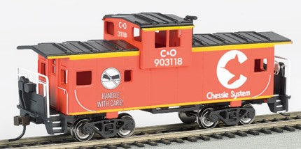 Bachmann 17707 HO Chessie Orange 36' Wide Vision Caboose #903118