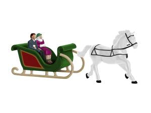 Lionel 1930230 O People on Sleighs Figures (Set of 3)